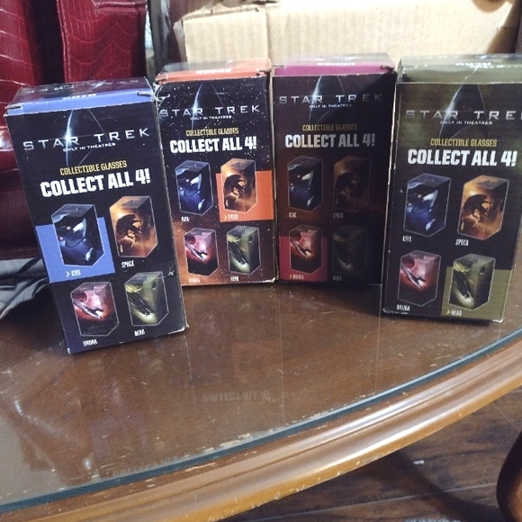 Star Trek Collectable Glasses Kirk, Spock, Uhura, Nero. - Picture 10 of 11